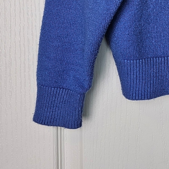 Zara Blue V-Neck Sweater - Picture 4 of 5